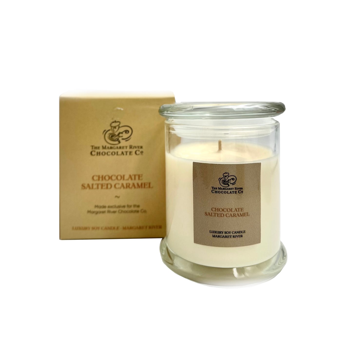 Choc Caramel Candle Jar Large
