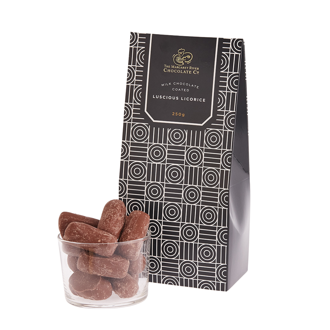 Milk Chocolate Luscious Licorice 250G