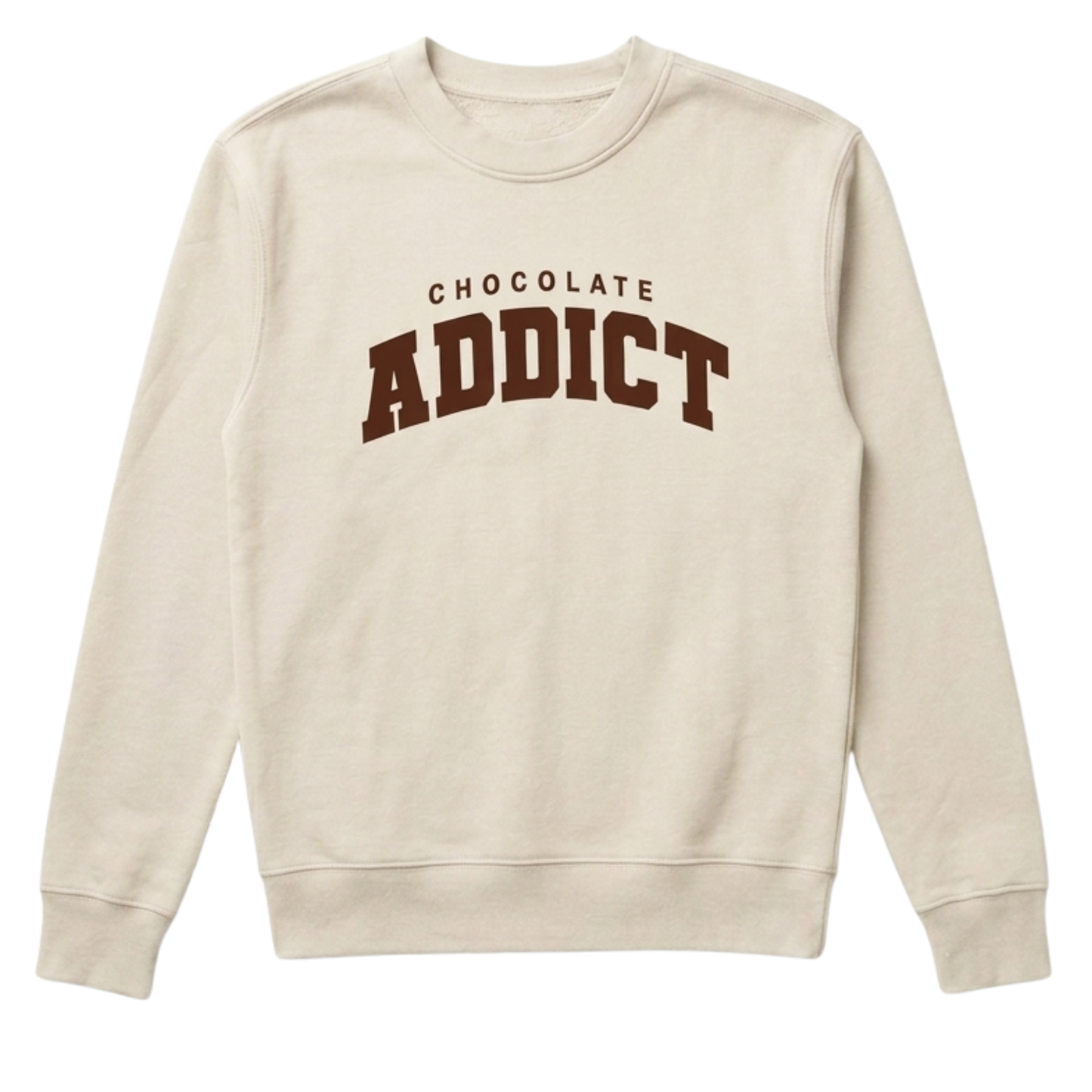 Beige Chocolate Addict Sweatshirt