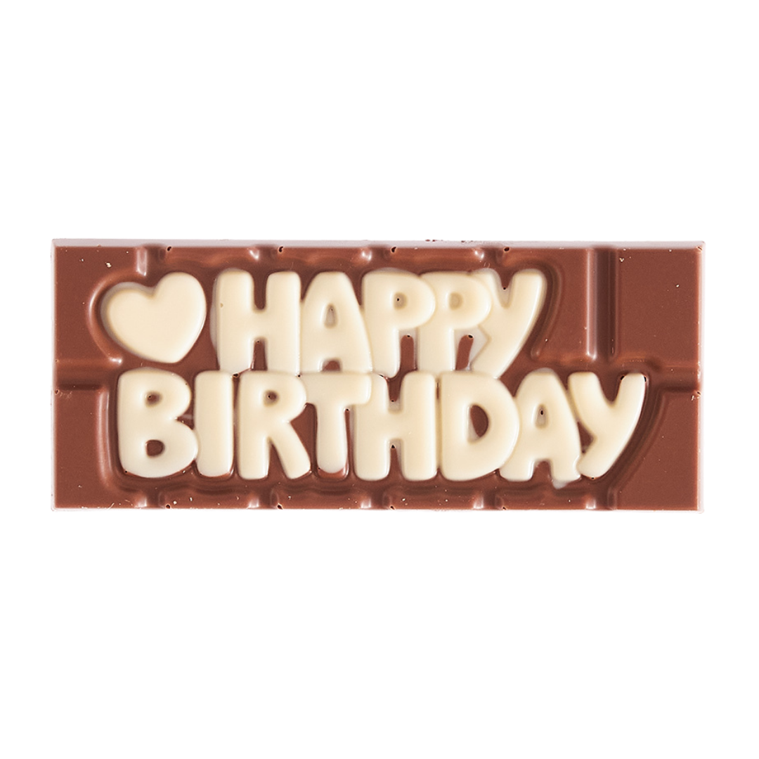 Chocolate Happy Birthday Plaque
