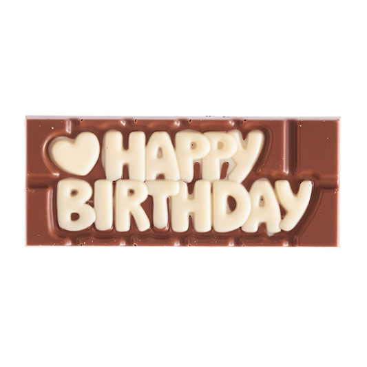 Chocolate Happy Birthday Plaque