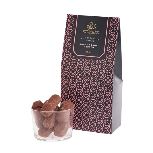 Milk Chocolate coated Honey Nougat Crunch 250G