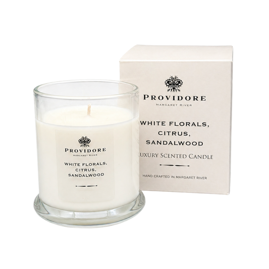 Providore Candle Large - White Florals, Citrus, Sandalwood
